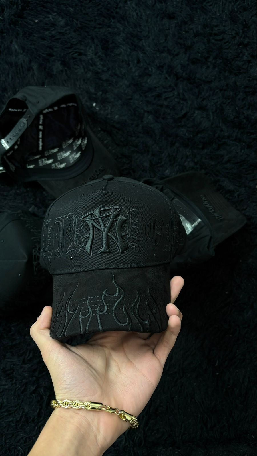 31 Hats Crystals NY Flames