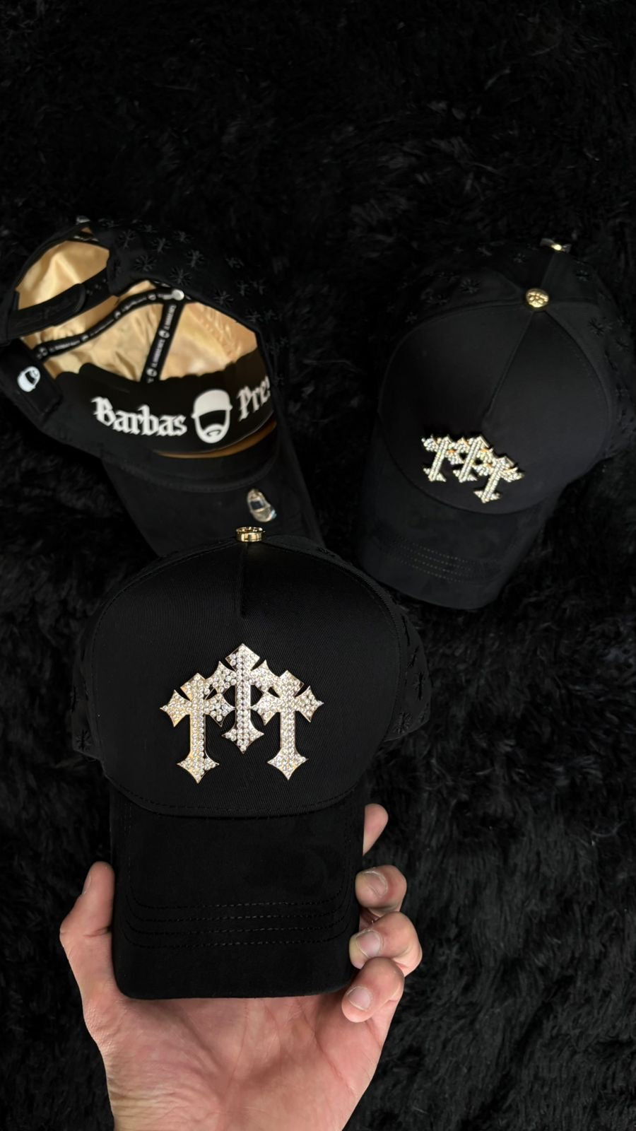 Barbas Hats Chrome Rose Gold